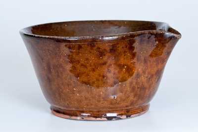 Glazed Pennsylvania Redware Pipkin