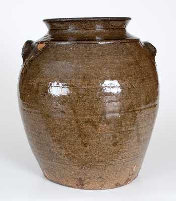 3 Gal. Edgefield, South Carolina Alkaline-Glazed Stoneware Jar