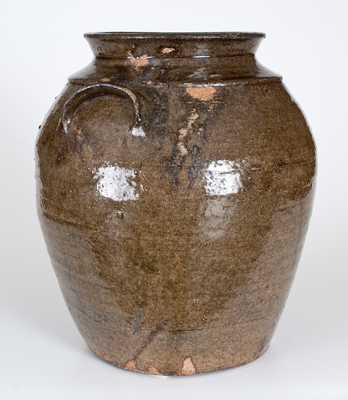 3 Gal. Edgefield, South Carolina Alkaline-Glazed Stoneware Jar