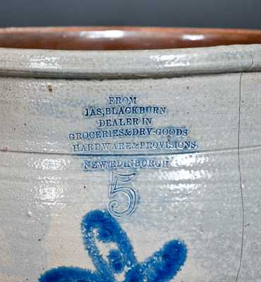 Rare Canadian Stoneware Jar with NEW EDINBURGH Advertising