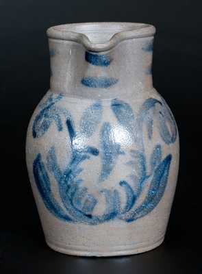 Strasburg, VA Stoneware Pitcher with Floral Decoration