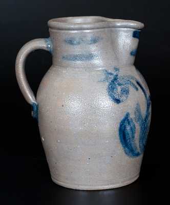 Strasburg, VA Stoneware Pitcher with Floral Decoration