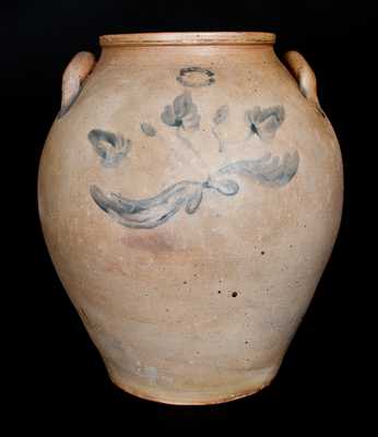 Very Rare B. LENT / CALDWELL Essex County, NJ Ovoid Stoneware Jar