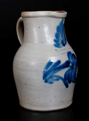 COWDEN & WILCOX / HARRISBURG, PA Stoneware Pitcher with Floral Decoration