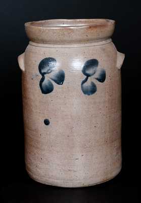 1 1/2 Gal. Stoneware Churn with Floral Decoration, Baltimore, circa 1880