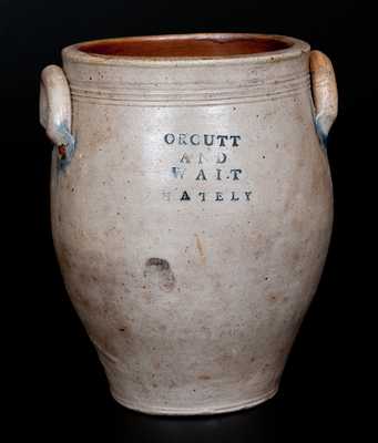 ORCUTT AND WAIT / WHATELY Ovoid Stoneware Jar