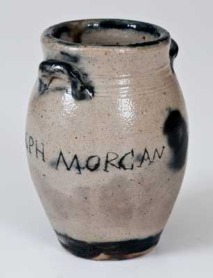 Important Miniature Ovoid Stoneware Jar Inscribed 