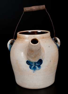 F. H. COWDEN / HARRISBURG, PA Stoneware Batter Pail with Stenciled Decoration