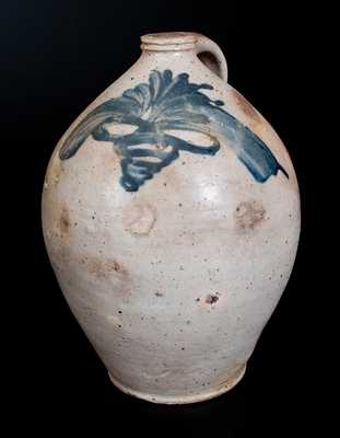 Ovoid Stoneware Jug attrib. William Nichols, Poughkeepsie, NY