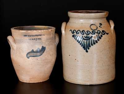 Lot of Two: Poughkeepsie, NY Stoneware Jars