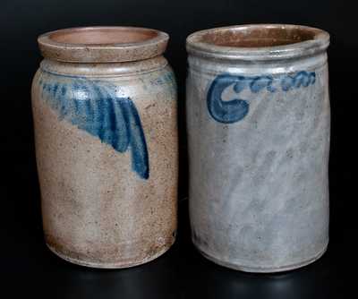 Lot of Two: Virginia Stoneware Jars, Strasburg and Richmond