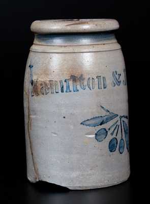 HAMILTON & JONES Stoneware Canning Jar with Cherries Decoration