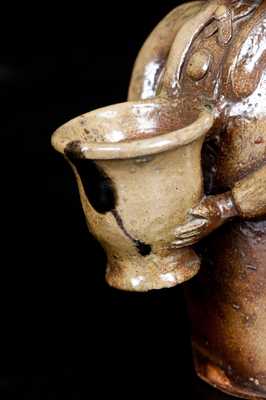 Important J. L. Mathews, Rock Mills, AL, 1890-1910 African American Stoneware Figural Face Bank