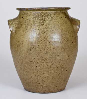 Alkaline-Glazed Stoneware Jar Impressed T R, probably Thomas Luther Richie, Lincoln County, NC