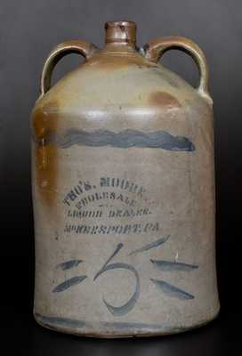 Unusual Five-Gallon Double-Handled MCKEESPORT, PA Advertising Jug