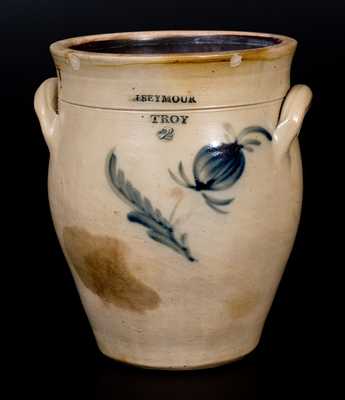 2 Gal. I. SEYMOUR / TROY Stoneware Jar with Floral Decoration