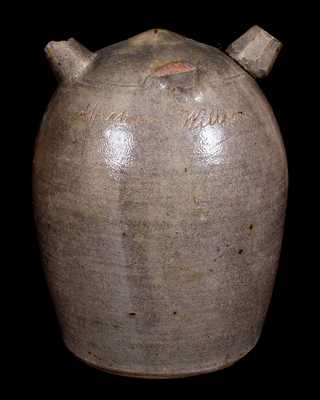 Unusual Stoneware Harvest Jug Inscribed 