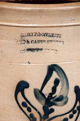 Rare New York City Stoneware Advertising Jar for HARRY R. MILLER / SHIP AND CABIN STORES