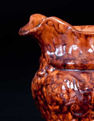 Very Rare Diminutive JOHN BELL / WAYNESBORO Molded Redware Pitcher