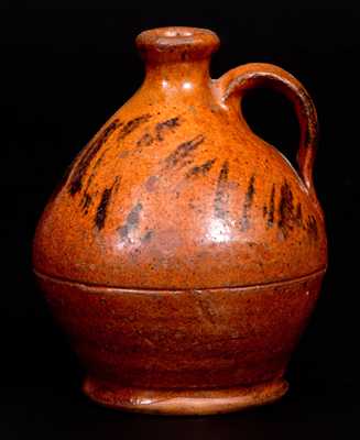 Small-Sized New England Redware Jug, c1820