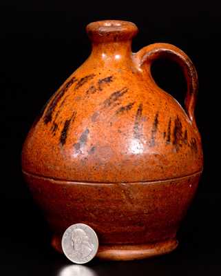 Small-Sized New England Redware Jug, c1820