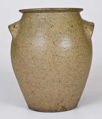 Alkaline-Glazed Stoneware Jar Impressed T R, probably Thomas Luther Richie, Lincoln County, NC