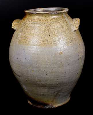 Ovoid Stoneware Jar with Iron-Oxide Dip, attrib. John Swann, Alexandria, Virginia, c1810
