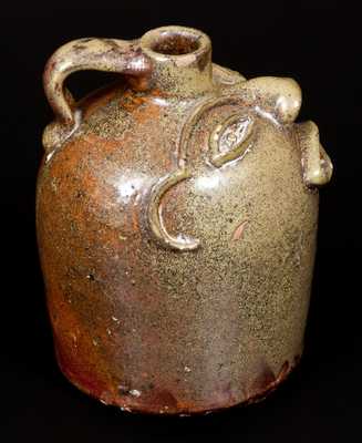 Extremely Rare Brown Family, Atlanta, GA Stoneware Face Jug Inscribed 