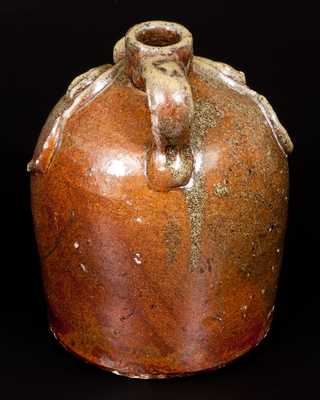 Extremely Rare Brown Family, Atlanta, GA Stoneware Face Jug Inscribed 