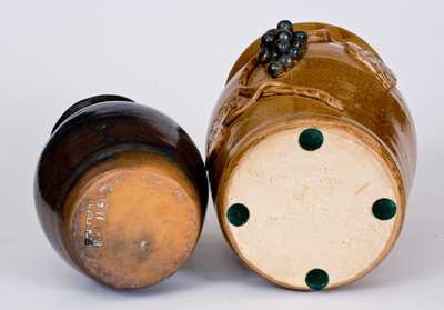 Two Southern Stoneware Vases, NC and SC origin, late 20th century