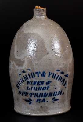 Pittsburgh, PA Stoneware Advertising Jug, Western PA origin, circa 1875