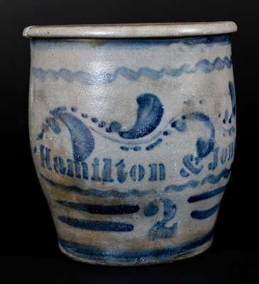 Hamilton & Jones, Greensboro, PA Stoneware Jar, circa 1870
