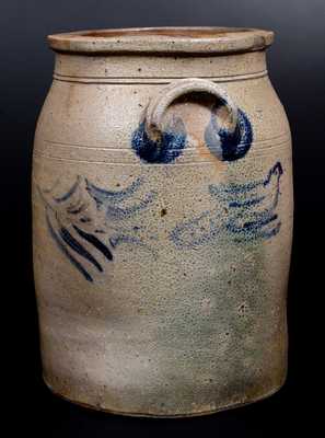 Very Unusual Stoneware Jar with Bird Decoration attrib. G. & A. Black, Somerfield, PA