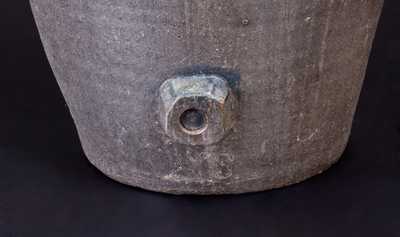 Rare 1866 Venango County, PA Water Cooler w/ Incised Duck, Wreath, Date, Etc.