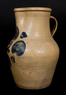 2 Gal. Ohio Stoneware Pitcher with Cobalt Decoration