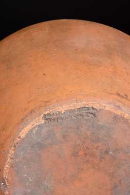 Scarce Four-Gallon JOHN W. BELL / Waynesboro, Pa. Redware Lidded Jar