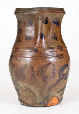 Unusual Half-Gallon Stoneware Pitcher, WV or OH origin, third quarter 19th century