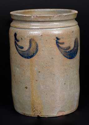 Rare Small-Sized Stamped "G. & A. Black" Stoneware Jar, Somerfield, Somerset County, PA