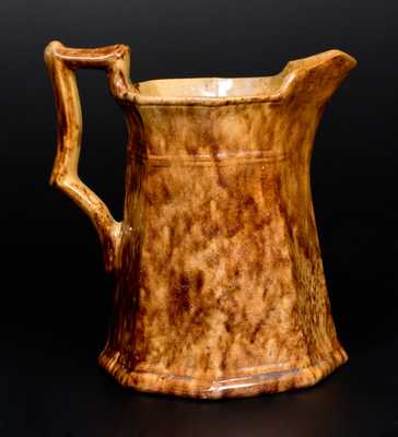 Octagonal JOHN BELL / WAYNESBORO Redware Pitcher