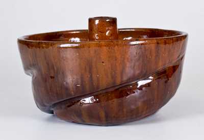 Glazed "JOHN W. BELL / Waynesboro, Pa. Redware Turk's Head Mold