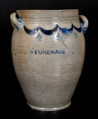 Scarce COMMERAWS / STONEWARE Jar, Thomas Commeraw, Lower East Side, New York City, c1810