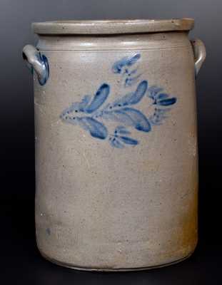 4 Gal. W. H. LEHEW & CO. / STRASBURG, VA Decorated Stoneware Jar
