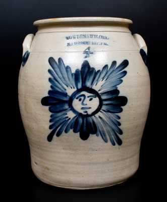 COWDEN & WILCOX / HARRISBURG, PA Stoneware Starface Jar