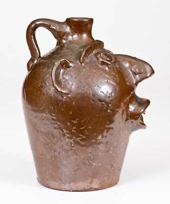 Stoneware Face Jug, Stamped 