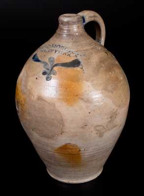 Extremely Rare and Important DAVID MORGAN / NEW YORK Stoneware Jug