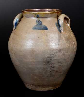 Ovoid Stoneware Jar Marked J. BENNAGE 1837 (Portage County, Ohio)