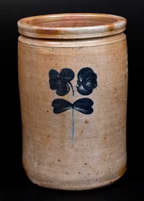 Rare NANTICOKE, MD Eastern Shore Stoneware Advertising Jar, Baltimore, circa 1870