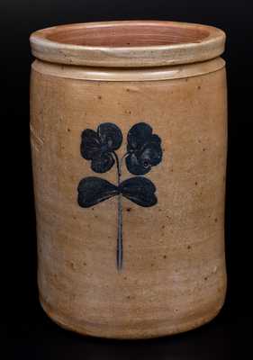 Rare NANTICOKE, MD Eastern Shore Stoneware Advertising Jar, Baltimore, circa 1870