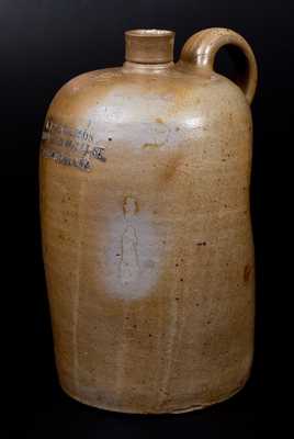 Rare 2 Gal. ALEXANDRIA, VA Stoneware Advertising Jug, Peter Herrmann, Baltimore, circa 1870