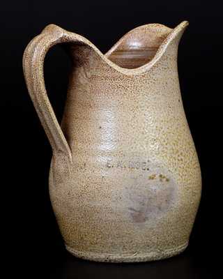 Very Unusual Stoneware Pitcher Marked E. A. POE, Fayetteville, NC circa 1880